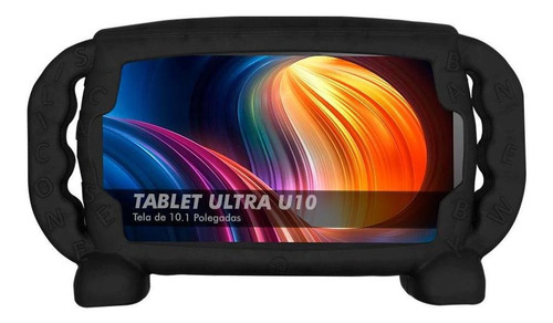 Capa Infantil Tablet Multilaser Ultra U10 10.1 Kids Preta