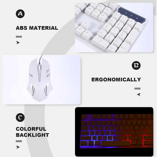 1 Juego De Pc Usb Con Retroiluminación Led Colorida Para Jue