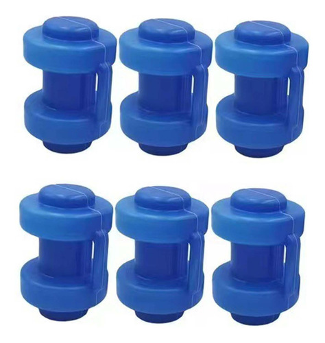 6 X 2-6 Paquetes De 6 Uds. De Tapas Para Postes De 6 Piezas