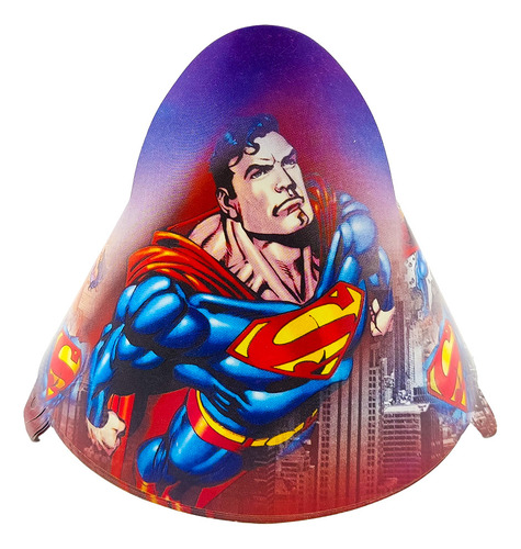 12 Sombreros Gorro Fiesta Superman Héroe