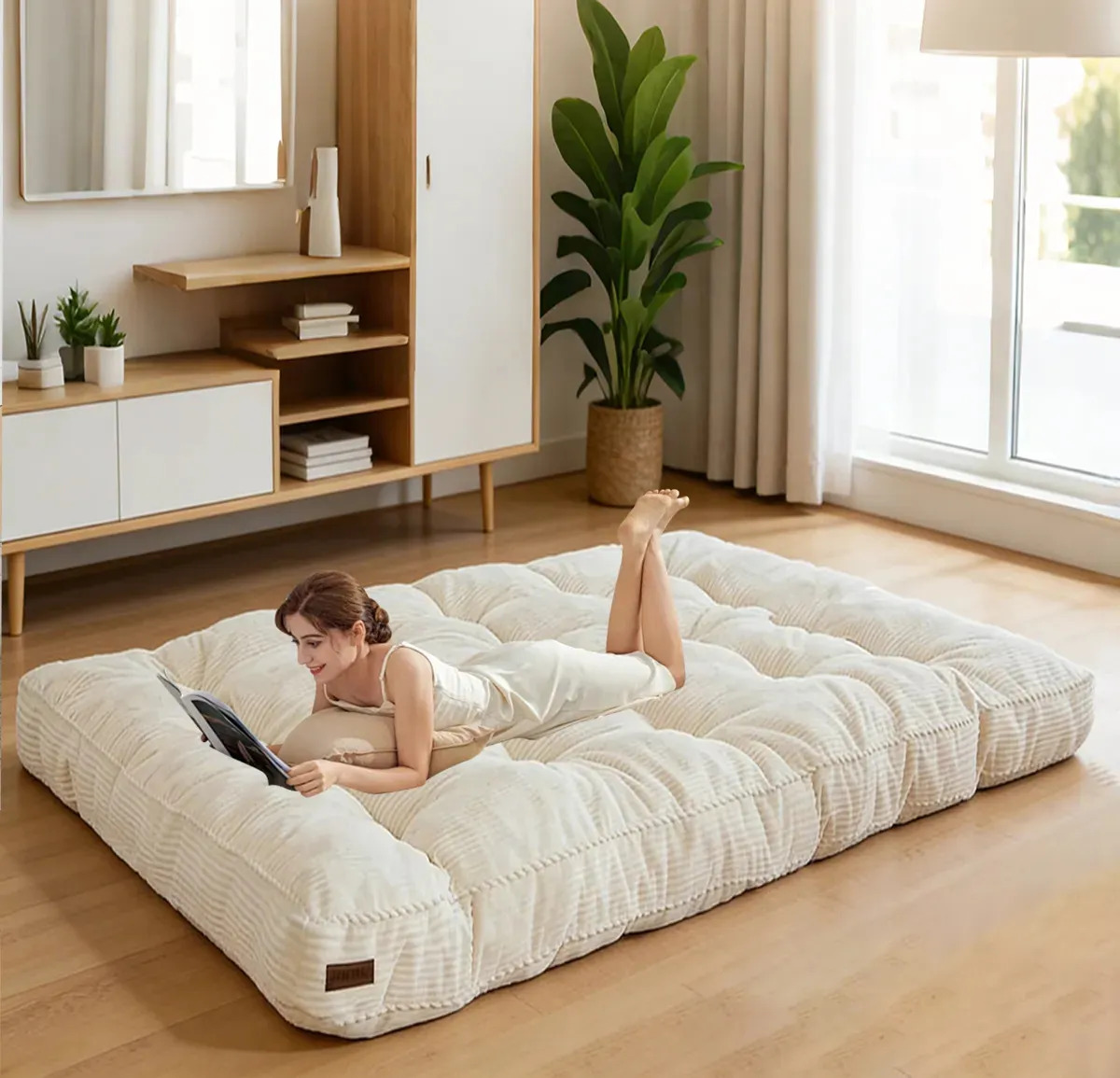 Colchón SUPINE HOME Acolchado de 6" Beige para Sofá Cama