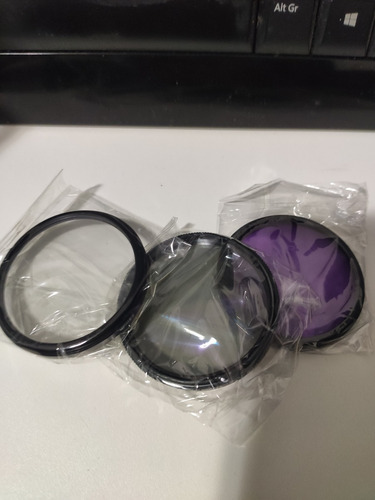 Kit Filtro Fotografico Lentes 3x1 Uv + Cpl + Fld 52mm Canon