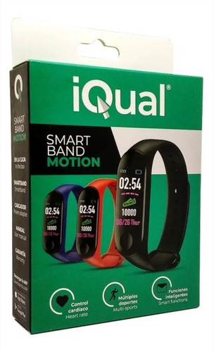 Imagen 4 de 4 de Reloj Inteligente Smartband Iqual Motion Bluetooth Deportivo