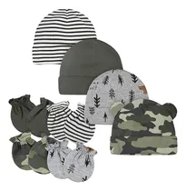 Comprar Gerber Baby 8 9-piece Cap And Mitten Sets, 8pc Green Bear, N