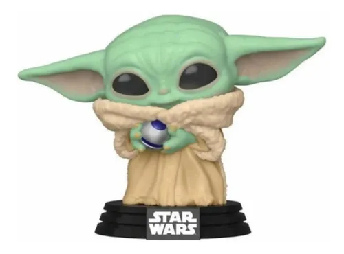 Funko Pop! Star Wars The Mandalorian - Luke Skywalker Avec Grogu (Baby Yoda) - Figurine Vinyle