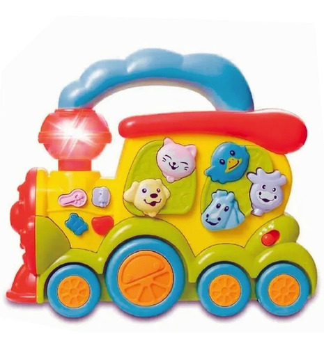 Imagen 3 de 4 de Tren Infantil Interactivo Musical Didactico Animalitos Poppi