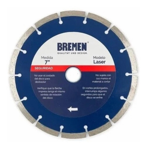  Disco Diamantado  7'' Bremen 4529