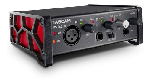 Placa De Sonido Tascam Us-1x2hr Usb C 2 Entradas Salida Rca