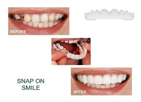 3 Par De Dentaduras Artificiales De Silicona