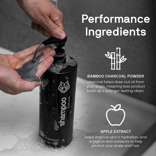 Conjunto De Shampoo E Condicionador Masculino Black Wolf Eve