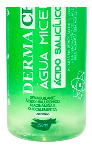 Imagem 3 de 3 de Água Micelar Ácido Salicílico Demaquilante Dermachem 250ml