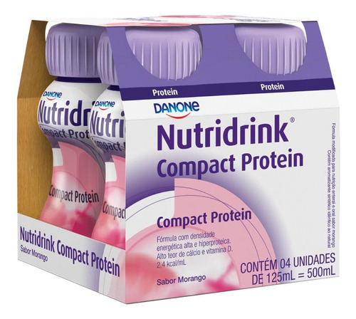 Nutridrink Compact Protein Morango Cluster C/4 Un