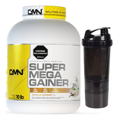 Super Mega Gainer 10 Libras 10lb Lbs Hipercalorica Gmn