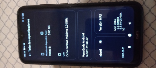Imagen 7 de 7 de Xiaomi Redmi 8 Dual Sim 32gb Ram 3gb Funda Gratis