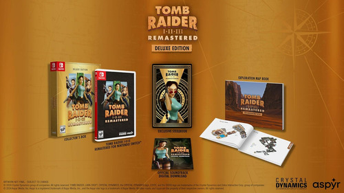 Tomb Raider I-III Remastered Starring Lara Croft Deluxe Edition Switch