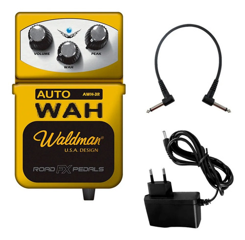 Kit Pedal De Efeito Para Guitarra Waldman Awh3r Auto Wah