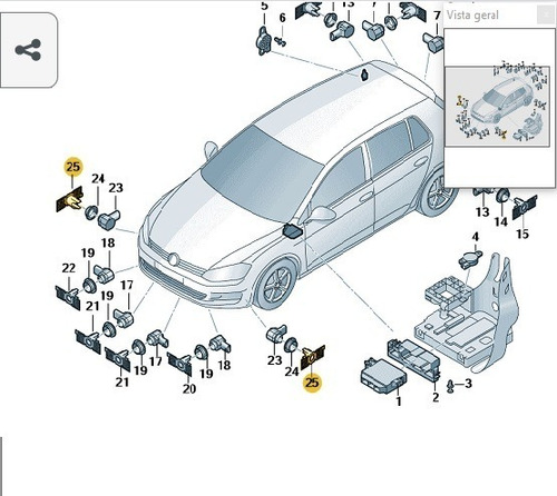 Suporte De Sensor Vw 5g0998399gru