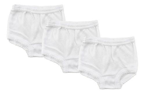 Imagen 2 de 3 de Pantaleta De Niña 6 Piezas 100% Algodón Talla 4-6 Años