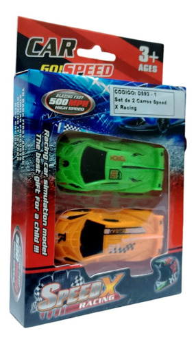 Set De 2 Carros Speed X Racing