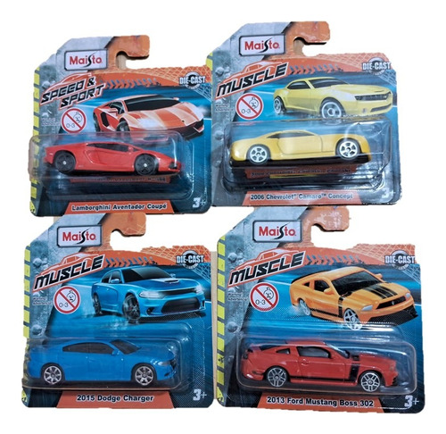 Paquete De Carritos Maisto 1:64 Metal Nuevos