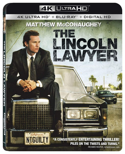 4k Ultra Hd + Blu-ray The Lincoln Lawyer Culpable O Inocente