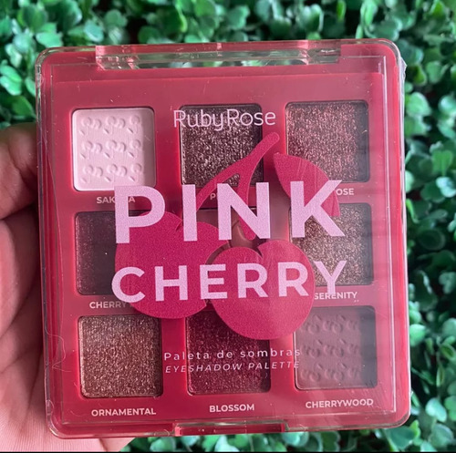 paleta de sombras de ojos Pink Cherry Pink Line de Ruby Rose Box Strong Color