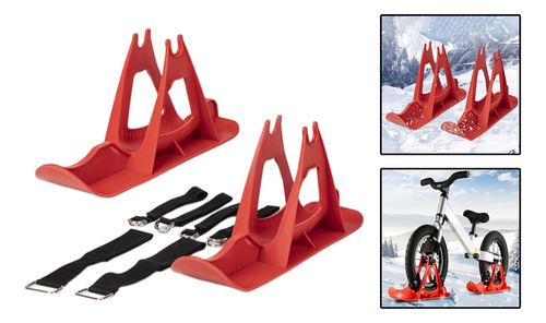 Trineo De Nieve De Invierno Trineo De Esquí Trineo De Rojo