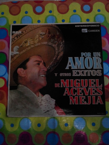 Miguel Aceves Mejia Lp Por Un Amor Y Otros Éxitos 1970 R