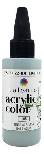 Tinta Acrylic Color Para Modelismo- Diversas Cores - Talento Cor 105 - Idf Light Blue
