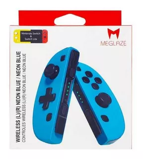 Joy-con Nintendo Switch Meglaze Neon Azul Soy Gamer