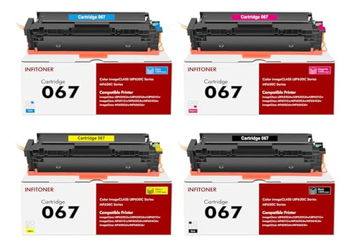 067 067h Mf656cdw Cartucho De Tóner 4 Conjunto De Paquete Co