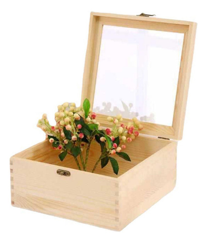 Caja De Flores Preservadas, Caja De Regalo Vacía 23x23x12cm