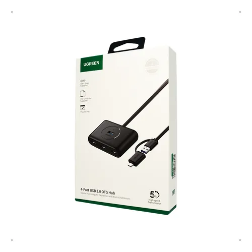 Hub Splitter - 4 Usb 3.0 Ugreen Otg 40850 Adaptador Tipo C