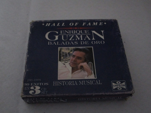 Cd Enrique Guzman Baladas De Oro Album De 3cds