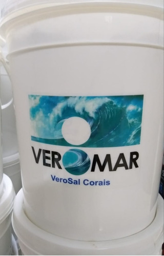 Sal Marinho Veromar 10kg Aquário De Coral Faz Até 300 Litros