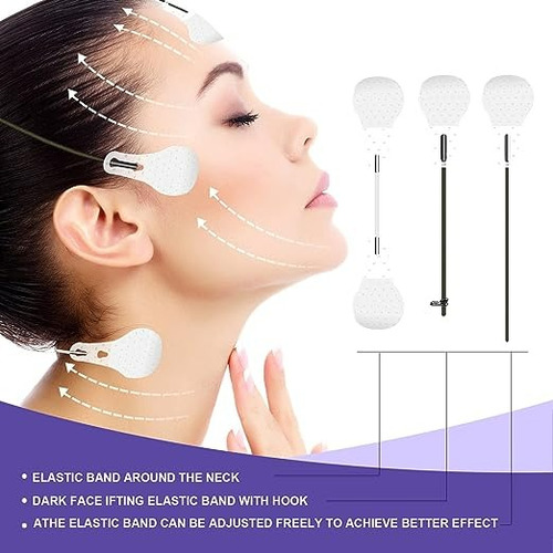 40 Unids Parches Adhesivo Cinta Estiramiento Facial Forma V
