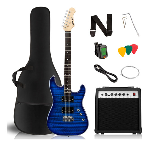 Kit De Guitarra Eléctrica Tamaño Completo Con Amplificador 3