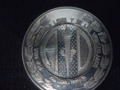 Moneda Plata Ley 900 25grs. Aniv.33 A.d 1974 