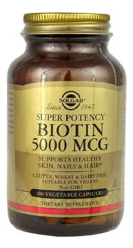 Solgar Biotin 5000 Mcg  100cap