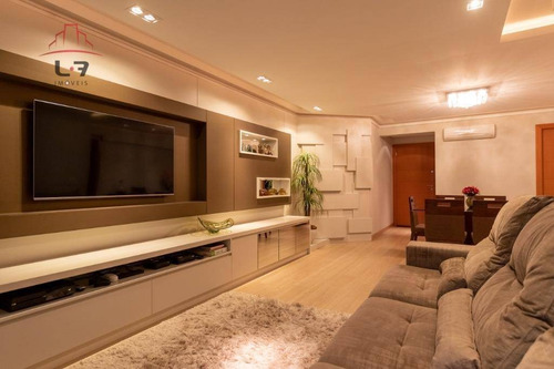Apartamento Com 3 Dormitórios À Venda, 122 M² Por R$ 997.000,00 - Batel - Curitiba/pr - Ap0907