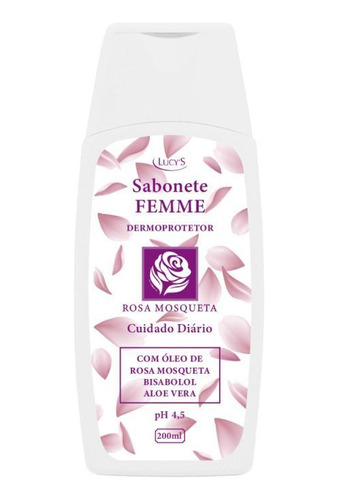 Sabonete Rosa Mosqueta Femme Dermoprotetor Com Aloe Vera