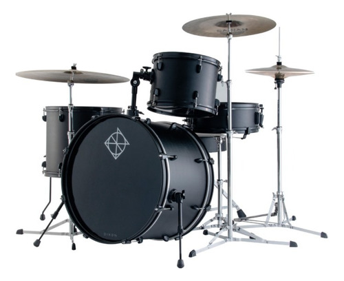 Bateria Spark Negro Bombo 22 4 Piezas Podsp422anb Dixon
