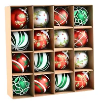 Comprar 16 Esfera Decorativa Navidad Bola Plastico Adorno Para Arbol