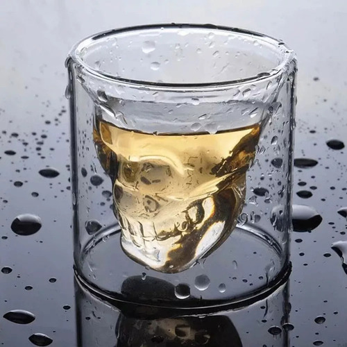 Gcc Copas De Cristal Calavera Halloween Vasos Vino Tequila