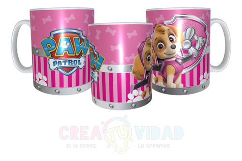 Taza Dibujos Paw Patrol C/caja Diseños#01 Patrulla Canina