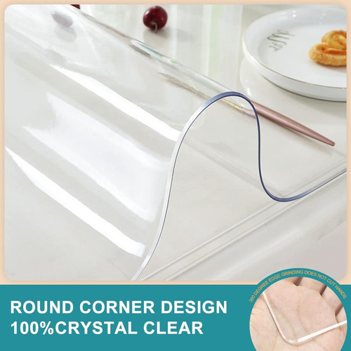 Protector De Mesa Transparente De Pvc De 16 X 40 Pulgadas, P