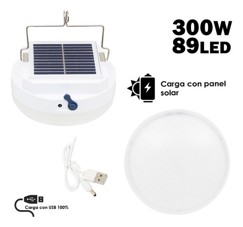 Lámpara Portátil Recargable Led 300w Op-fd300w Opalux