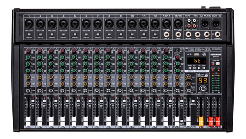 Onax Pro Sr16 Consola Analógica Mixer 16 Canales Usb Bt Fx