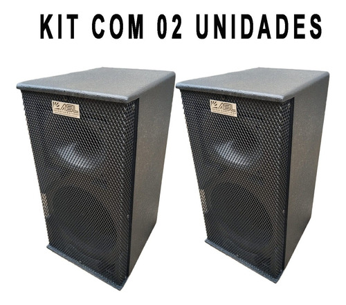 Par De Caixas Asl Gabinetes Vertical 1x8 + Ti