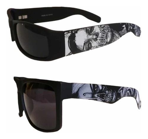 2 Lentes De Sol Calavera Muerte Terror Craneo